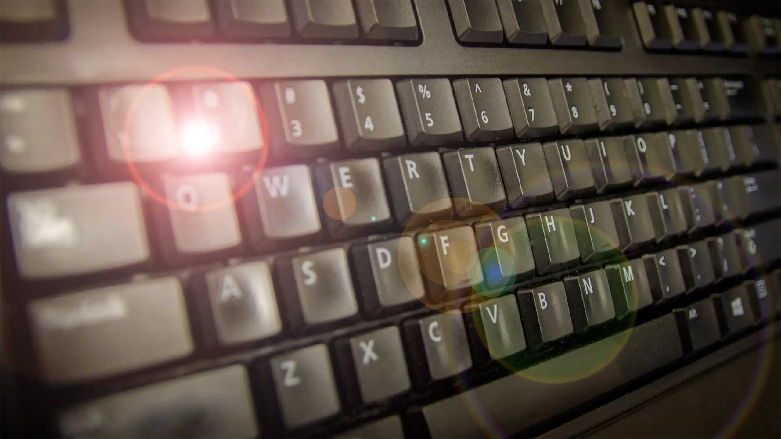 A computer keyboard that represents IT Resources at NC State IMSEI.