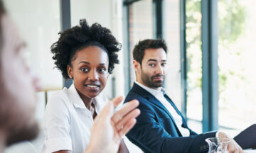 Asking questions at an IMSE board meeting.
